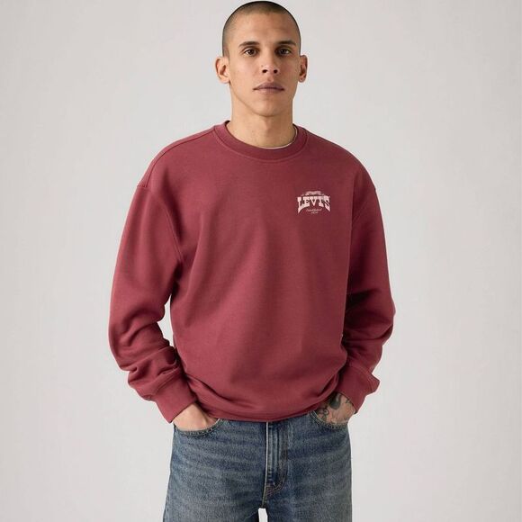 Levi's Other - Levi's Men's Relaxed Fit Crewneck Sweatshirt - Burgundy XL